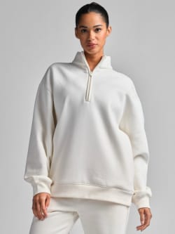 Basic Quarter Zip Mock Neck