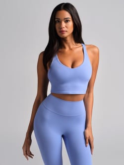 ComfrtCore™ V-Neck Crop Tank