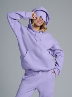 Airplane Mode Travel Hoodie: Chelsea is 5'8" and wears a size S