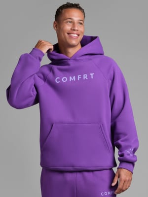 Tranquil Hoodie: Evan is 6'4" wearing a size L