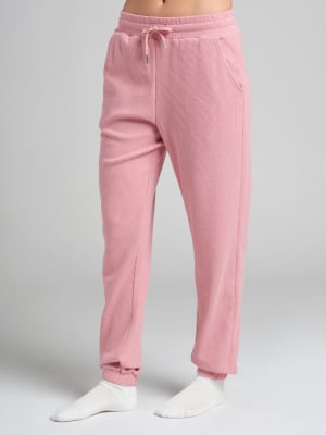 Waffle Lounge Jogger: Tyler is 5'9" and wears a size S