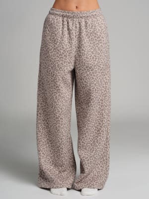 Basic Wide Leg Sweatpants: Nikki is 5'8” and wears a size S