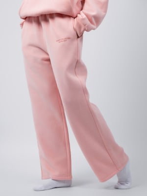 Pastel Straight Leg Sweatpants: Joscelin is 5'11" and wears a size M