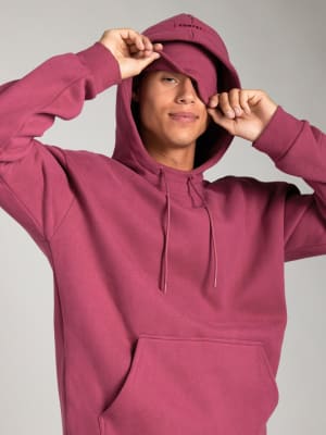 Airplane Mode Travel Hoodie: Evan is 6'4" wearing a size M