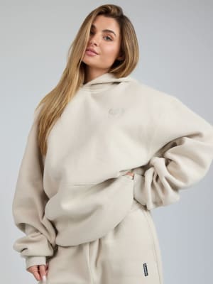 Love Hoodie: Serena is 5'7" and wears a size M