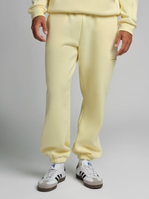 Airplane Mode Travel Sweatpants: Evan is 6'4" wearing a size L