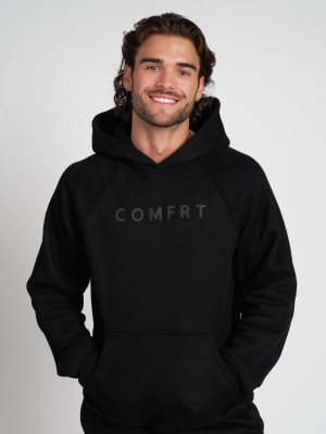 Tranquil Hoodie™: Mitchel is 6'2" and wears a size L