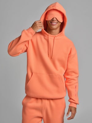 Airplane Mode Travel Hoodie: Evan is 6'4" wearing a size L