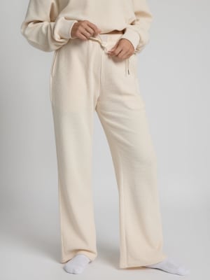 Waffle Lounge Pant: Lauren is 5'8" and wears a size S
