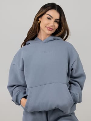 Signature Hoodie: Kaelyn is 5’6” and wears a size M